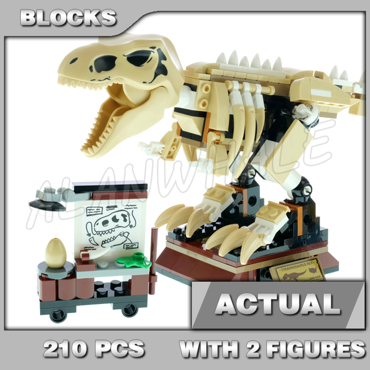 Kids Toys Exhibition - 210pcs Jurassic World Dinosaur Fossil Exhibition