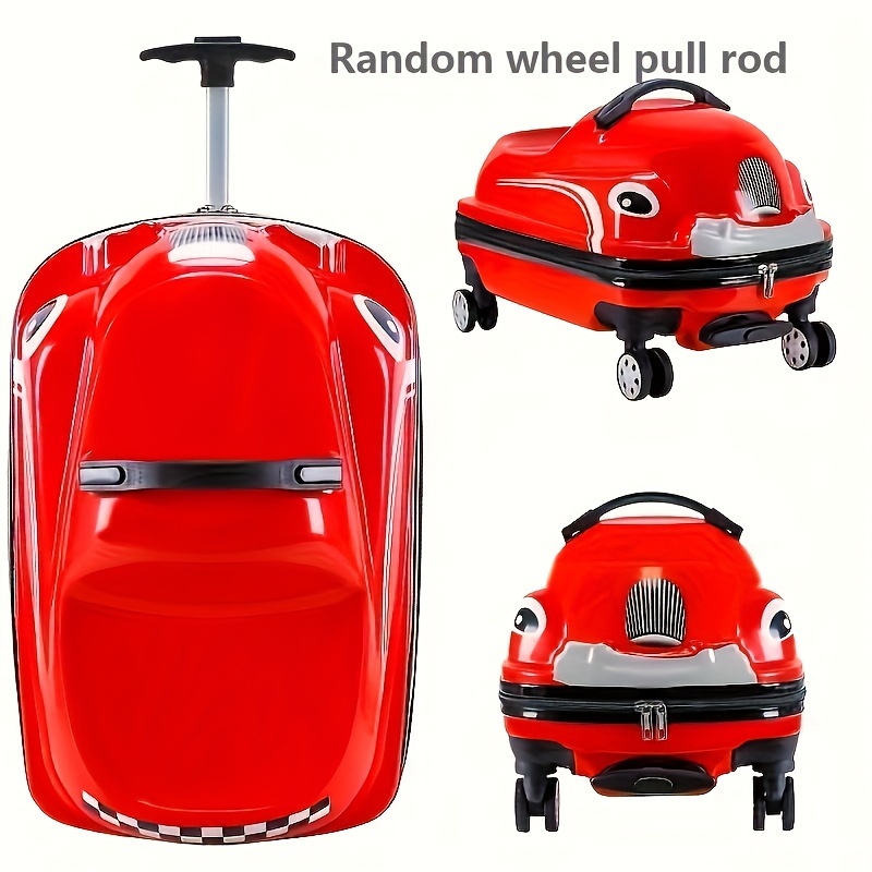 Kids Toys Young - 20-Inch Cartoon Car Kids' Pull-Along Suitcase