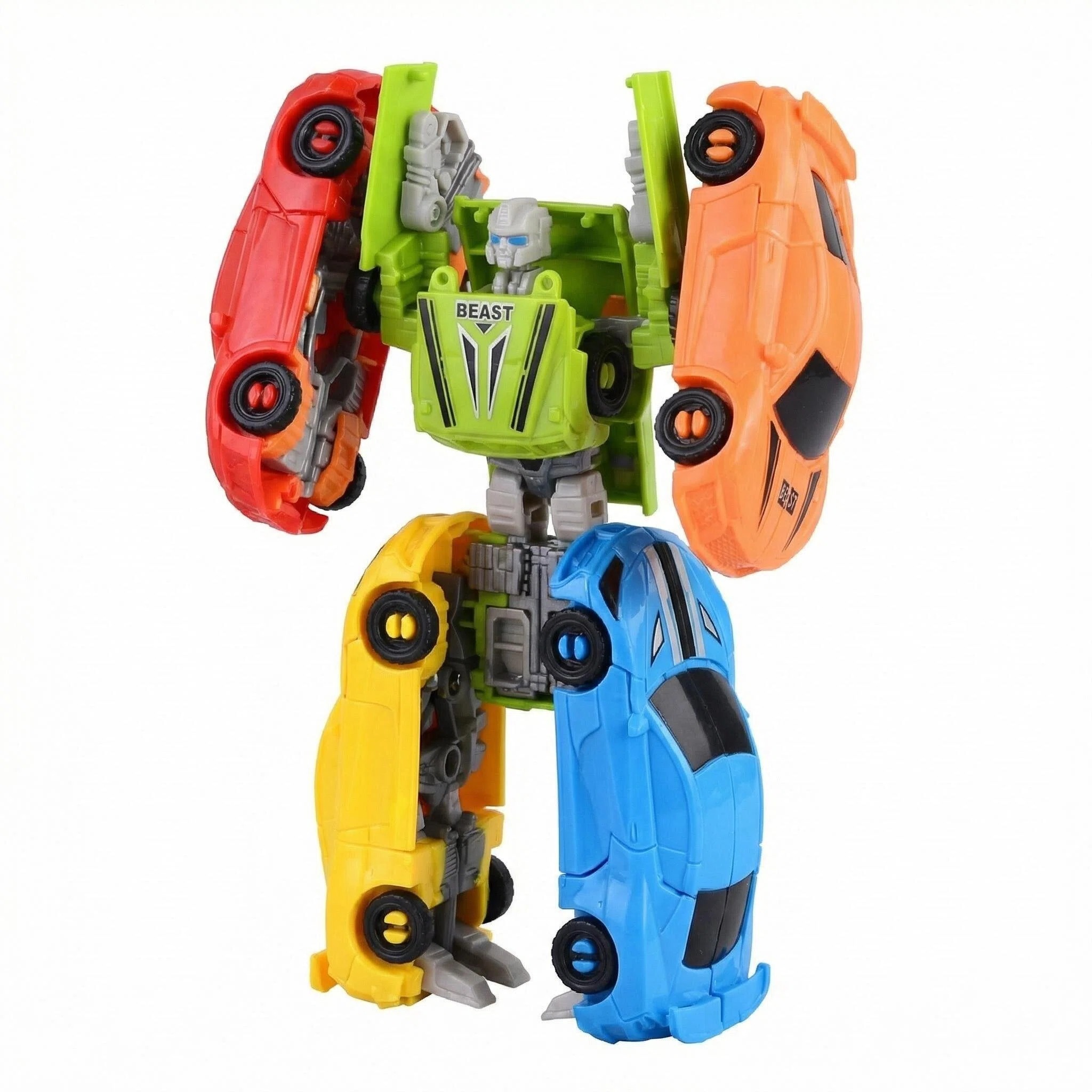 Kids Toys Supplier - 13-centimeter deformable robot car model toy