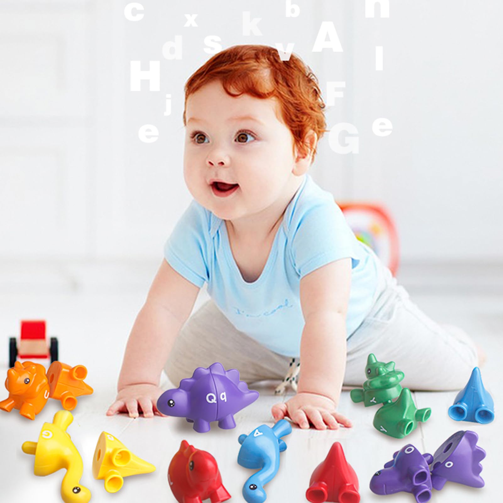 Dino Literacy Lab - 26-Piece B - Dinosaur Figurine Set 评论和价格