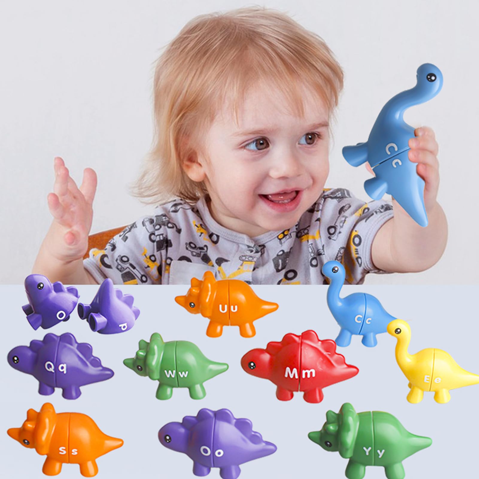 Dino Literacy Lab - 26-Piece B - Dinosaur Figurine Set 评论和价格