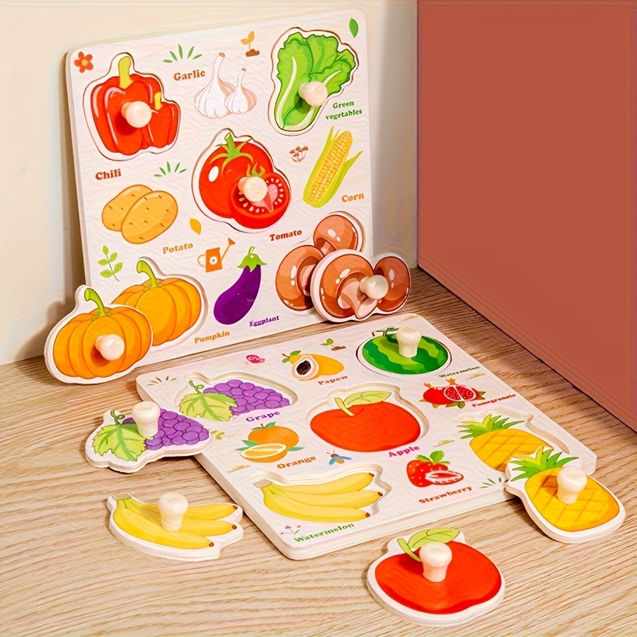 3Pcs Wooden Peg Puzzles for To - Kids Toys Supplier 评论和价格
