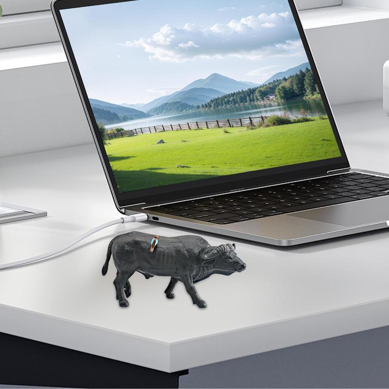 Cattle Farm Toy Bull Statue Fi - Kids Toys Exhibition 评论和价格