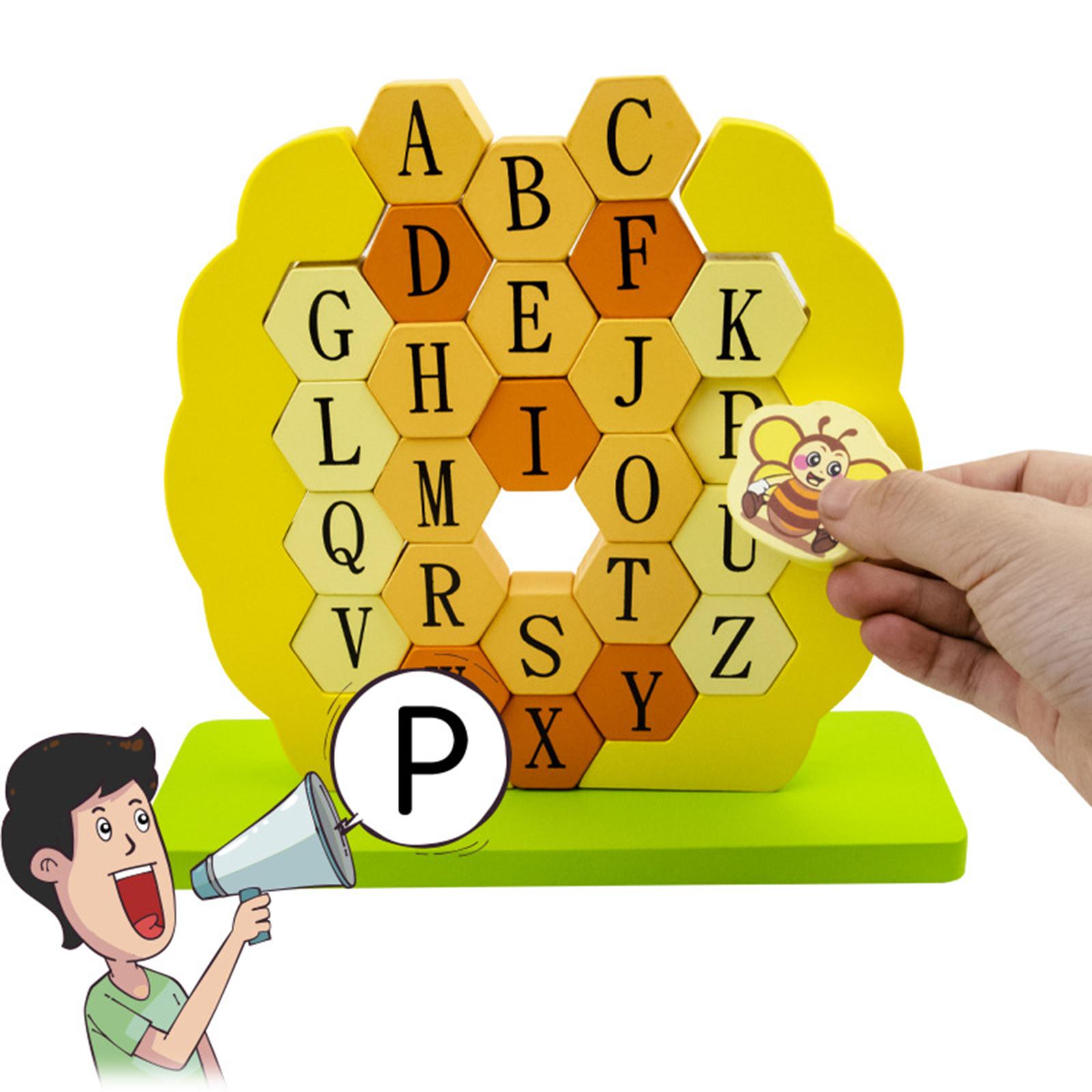 Wood Honeycomb Alphabet Puzzle - Kids & Toys Expo Saudi Arabia 评论和价格