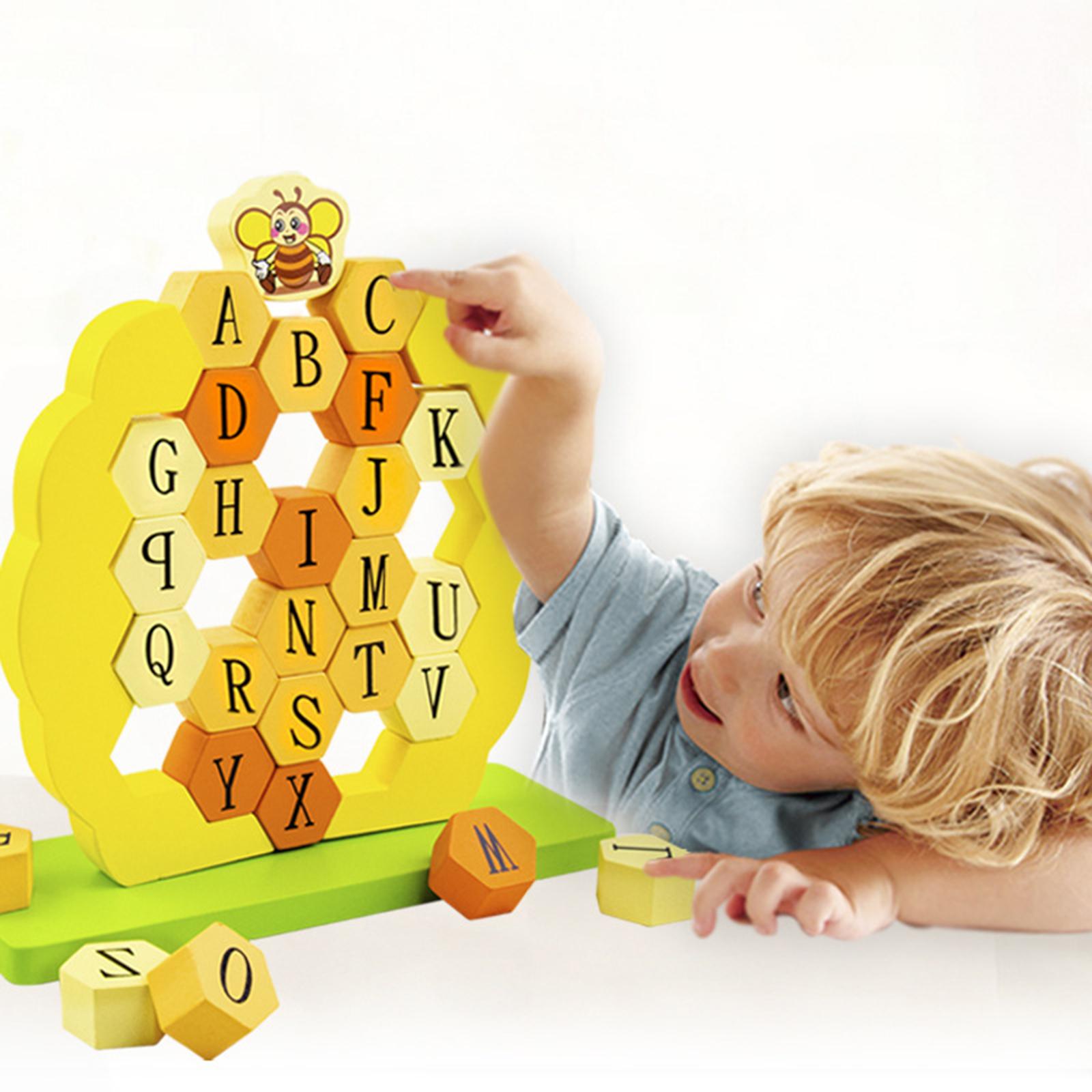 Wood Honeycomb Alphabet Puzzle - Kids & Toys Expo Saudi Arabia 评论和价格
