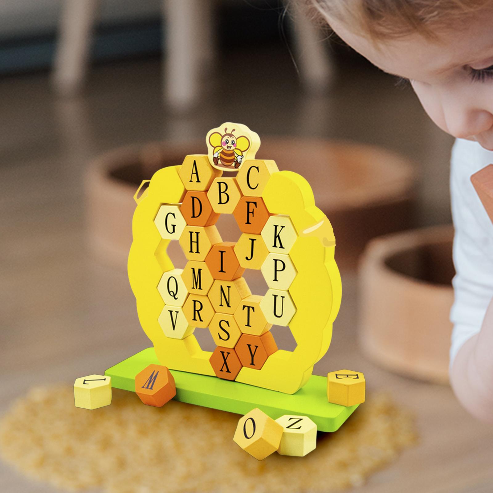 Wood Honeycomb Alphabet Puzzle - Kids & Toys Expo Saudi Arabia 评论和价格