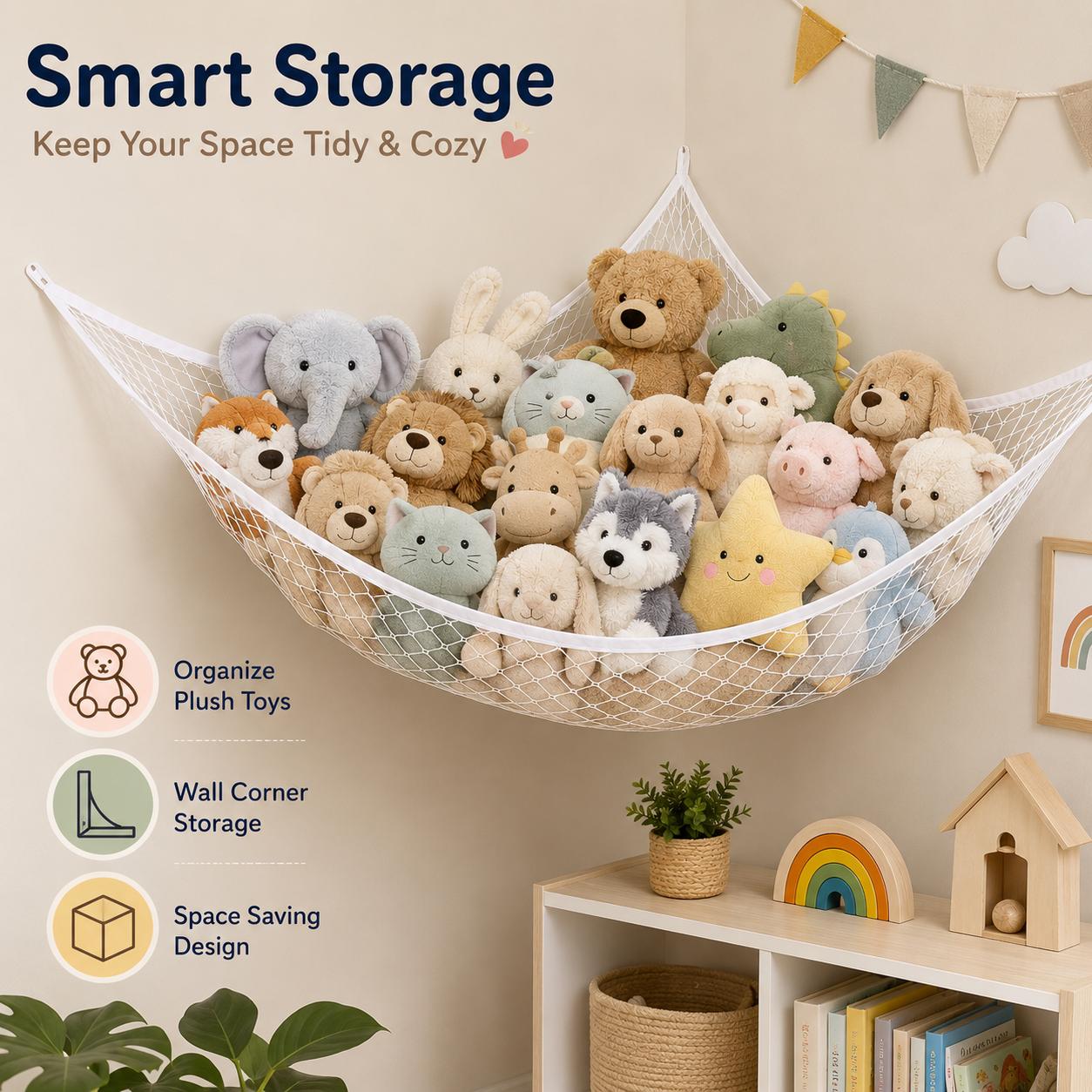 Mesh Toy Storage Hammock Hangi - Kids & Toys Expo Saudi Arabia 评论和价格