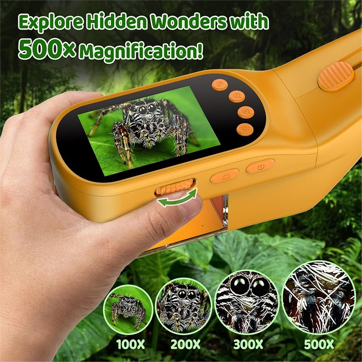 500X Handheld Microscope for K - Microscope Kids Science 评论和价格