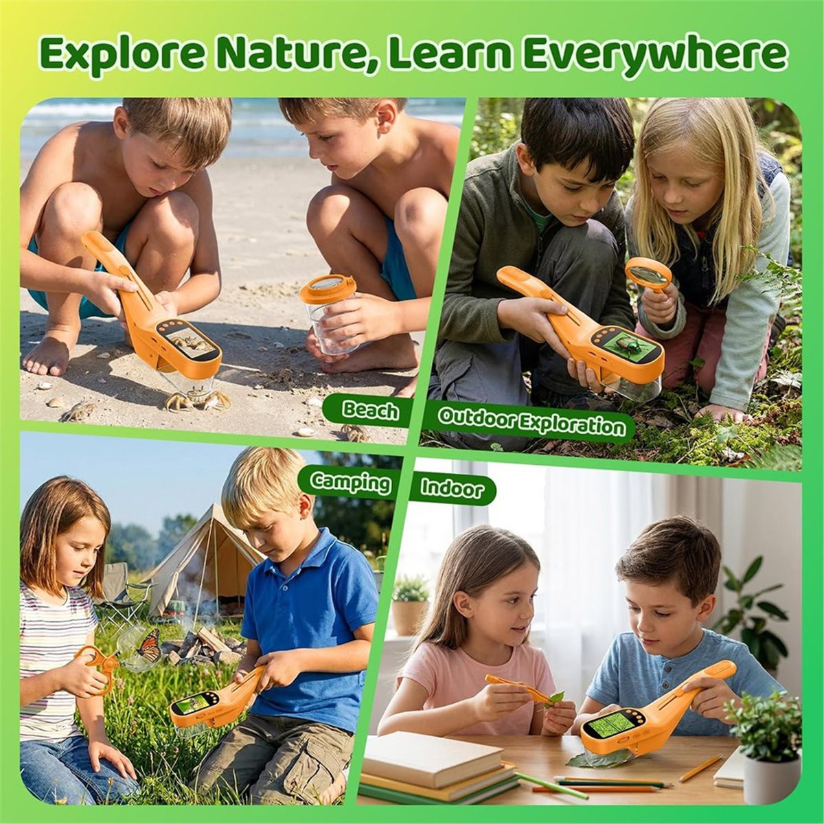 500X Handheld Microscope for K - Microscope Kids Science 评论和价格