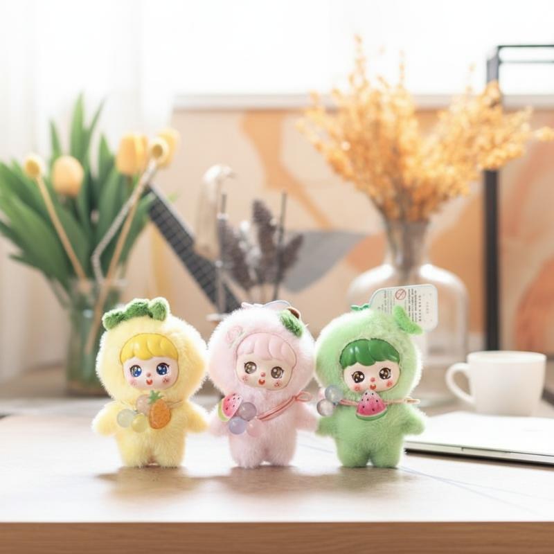Cute Fruit Plush Doll Keychain - Kids Toys Home 评论和价格