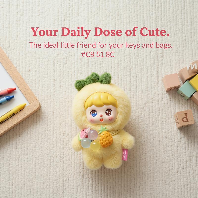 Cute Fruit Plush Doll Keychain - Kids Toys Home 评论和价格