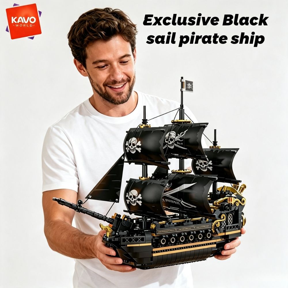 KAVOWORLD 801pcs Black Sail Pi - Kids Toys Supplier 评论和价格
