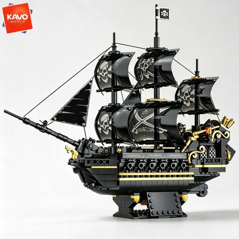 KAVOWORLD 801pcs Black Sail Pi - Kids Toys Supplier 评论和价格