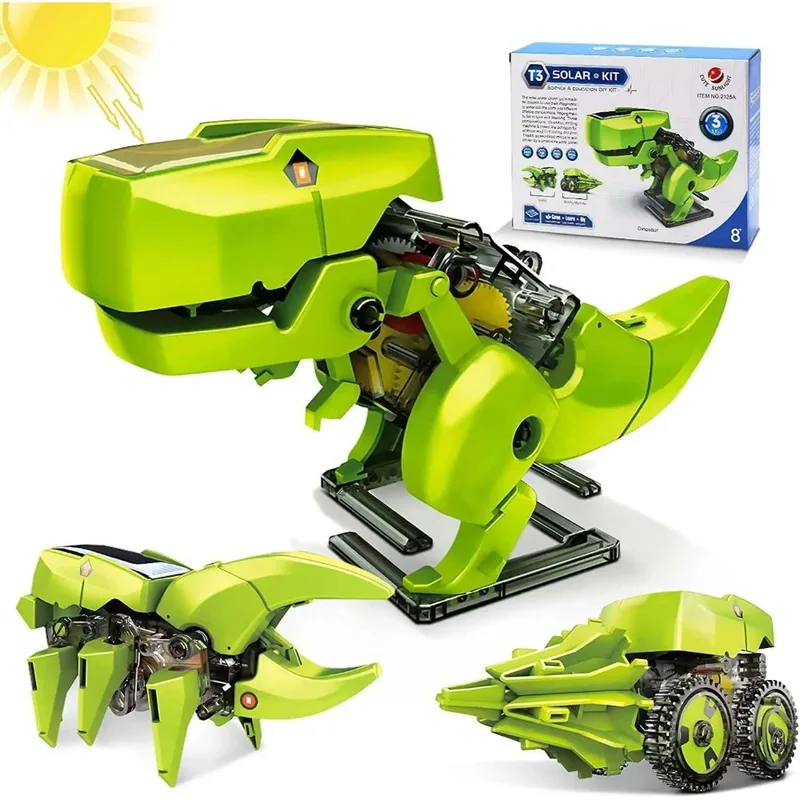 3-in-1 Solar Robot Kit, Dinosa - Kids Toys Under $10 评论和价格