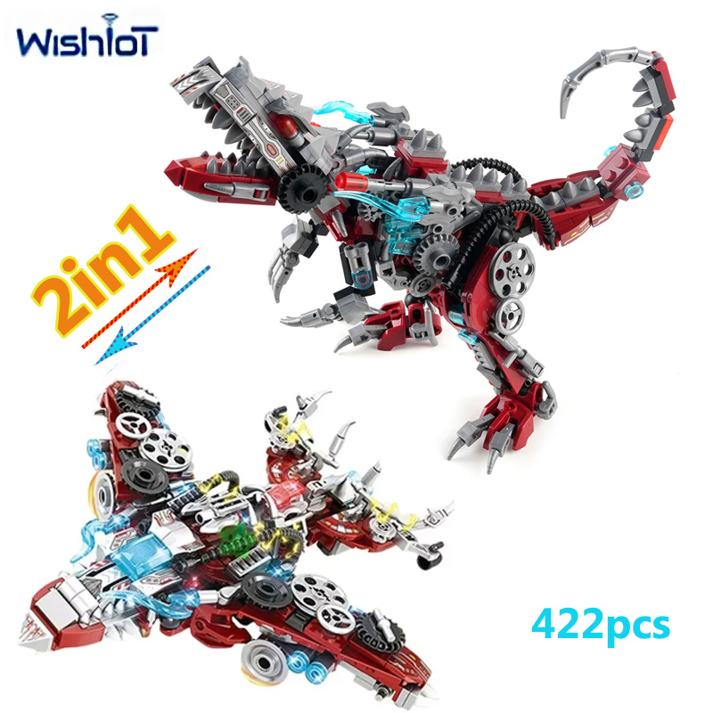 2in1 Mechanical Dinosaur/Fight - Dinosaur Figurine Set 评论和价格