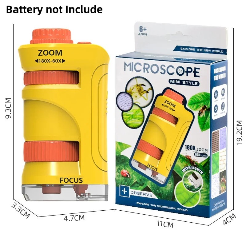 Kids Microscope Toy 60-180X Ma - Microscope Kids Science 评论和价格